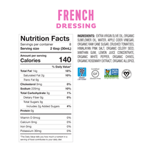 Load image into Gallery viewer, <b><big> Low FODMAP <br>French Dressing </big></b><br><small>Gluten, Lactose, Onion & Garlic Free</small>