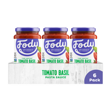 Load image into Gallery viewer, <b><big> Low FODMAP Tomato &amp; Basil Sauce<br> 6 Pack</big></b><br><small> Onion &amp; Garlic Free</small>
