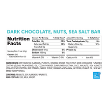 Load image into Gallery viewer, low-fodmap-bars-dark-chocolate-nutrition-facts
