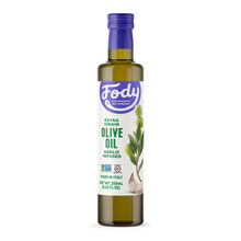 Load image into Gallery viewer, <b><big> Low FODMAP <br> Garlic Infused Olive Oil</big></b><br><small> Extra-Virgin, Non-GMO, Made in Italy</small>

